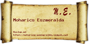 Moharics Eszmeralda névjegykártya